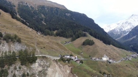 La frana di Fumero ha ripreso a muoversi La frana di Fumero ha ripreso a muoversi