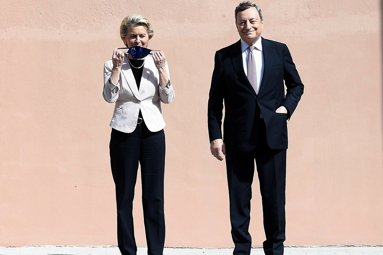 Mario Draghi e Ursula von der Leyen 