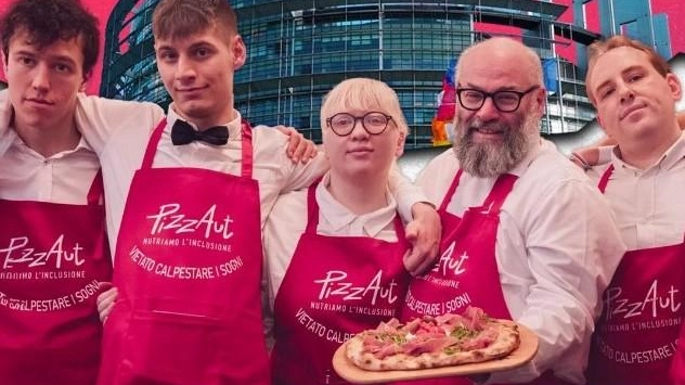 La brigata speciale di PizzAut cucina al Parlamento europeo
