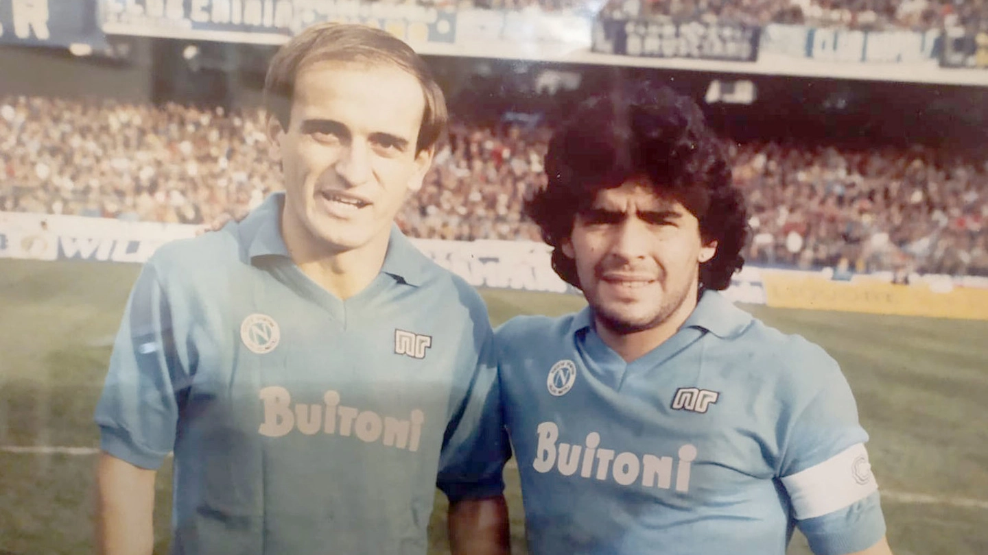 Moreno Ferrario  e Maradona al Napoli