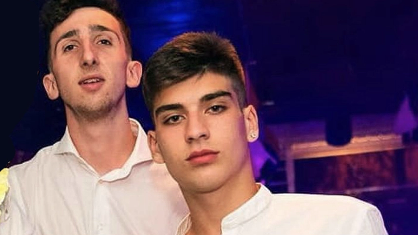 Luca Carissini (a sinistra), 21 anni e Matteo Ferrari, 18 anni, travolti e uccisi