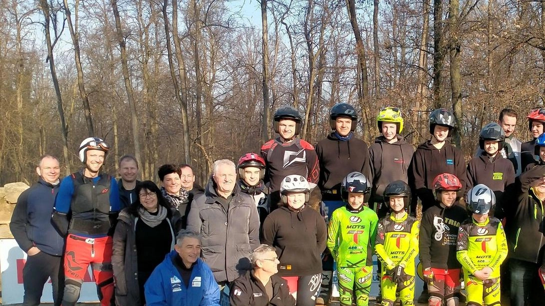 Dalla Germania a fare trial. Tre giorni col Moto Club per allenarsi al campo scuola