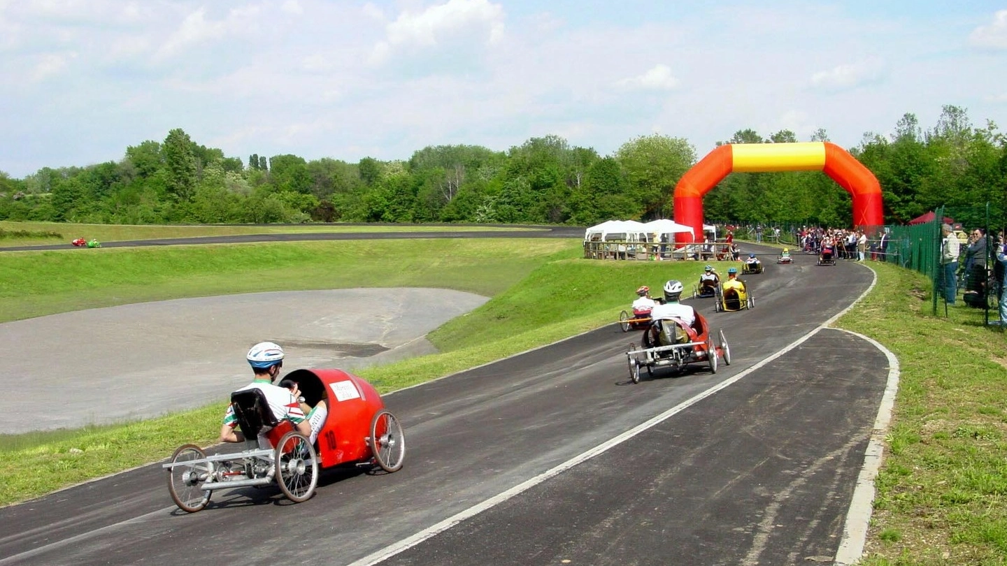 Una gara al velodromo del Parco Nord
