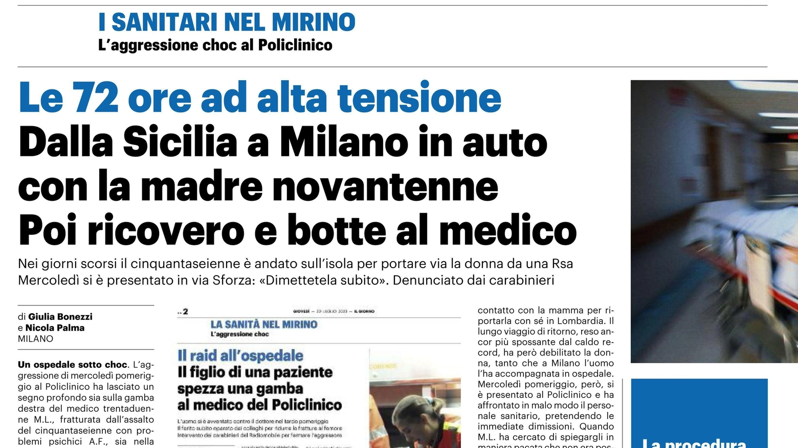 Violenze, provocazione di Bertolaso "Dateci l’esercito o pagate vigilantes Oppure chiudiamo i pronto soccorso" Violenze, provocazione di Bertolaso "Dateci l’esercito o pagate vigilantes Oppure chiudiamo i pronto soccorso"