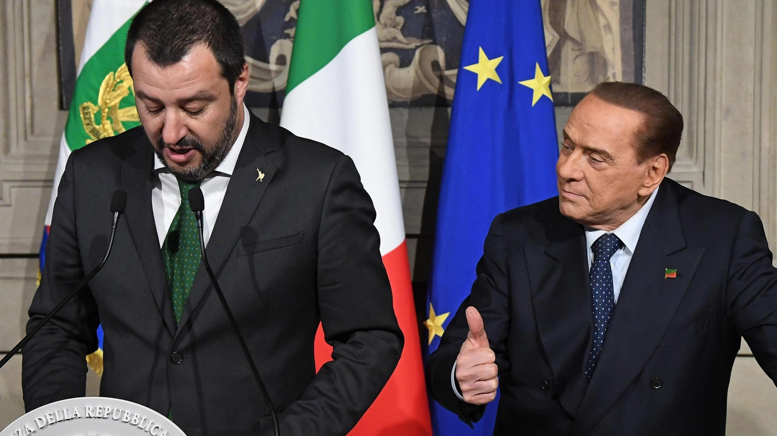 Salvini e Berlusconi insieme