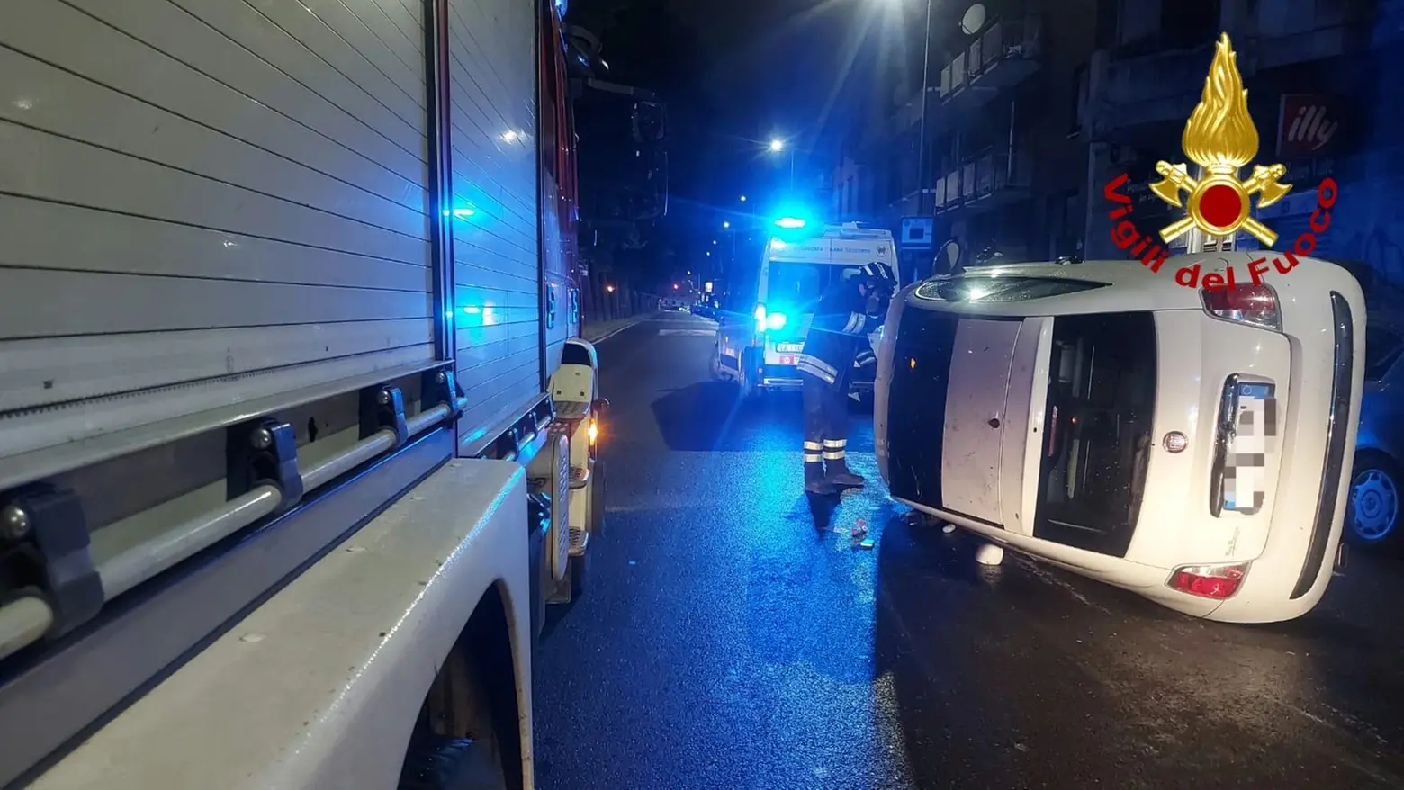 Incidente in viale Bodio a Milano Incidente in viale Bodio a Milano