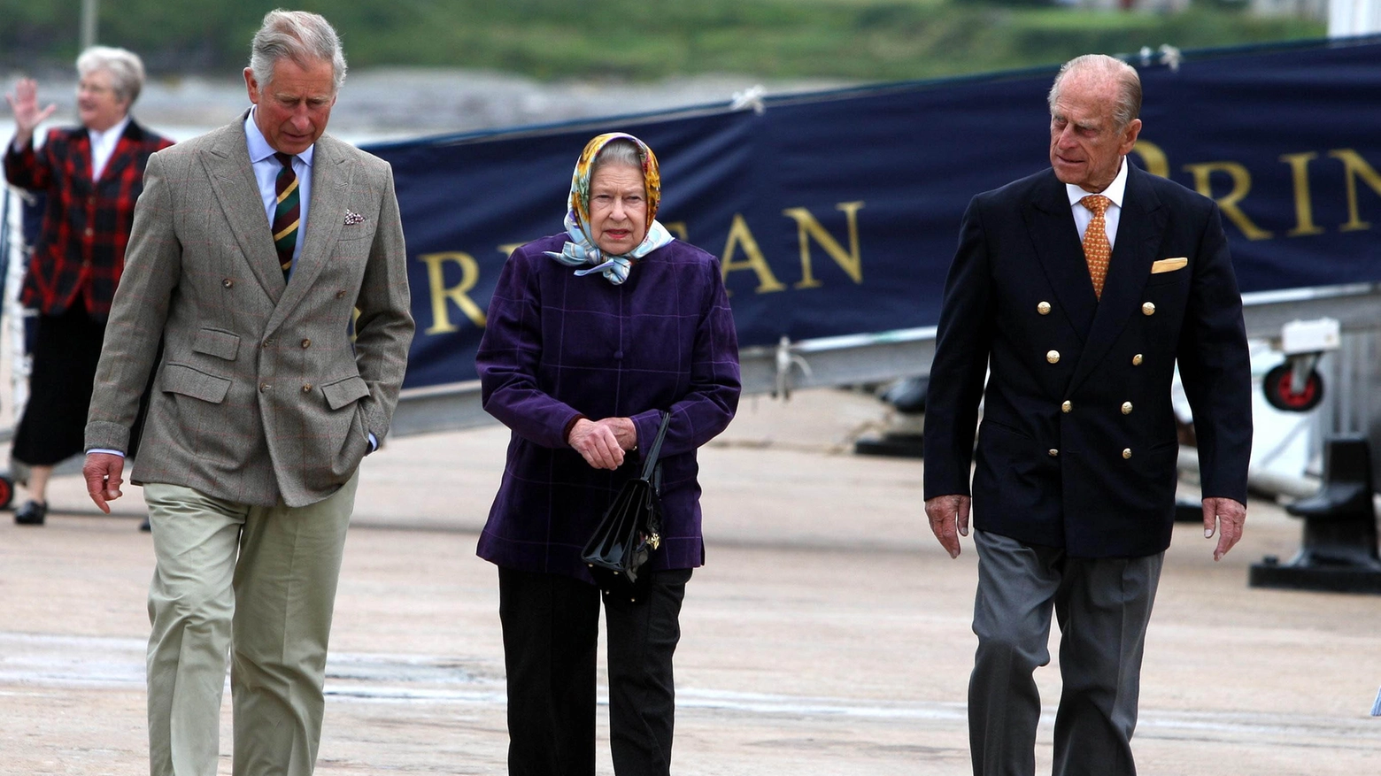 Il principe Carlo con i genitori: la regina Elisabetta e il principe Filippo