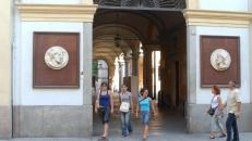 L'ingresso principale dell'università di Pavia