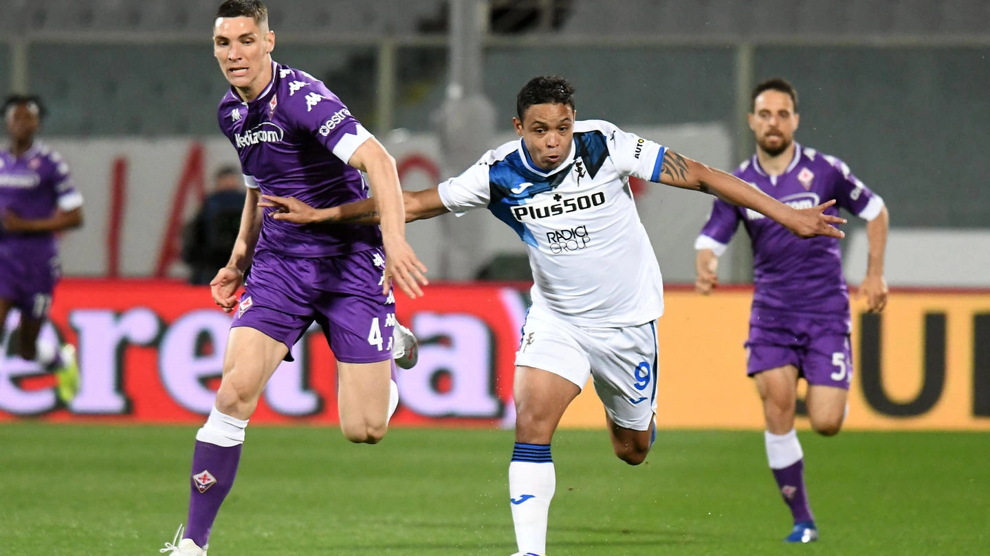 Luis Muriel in azione contro al Fiorentina