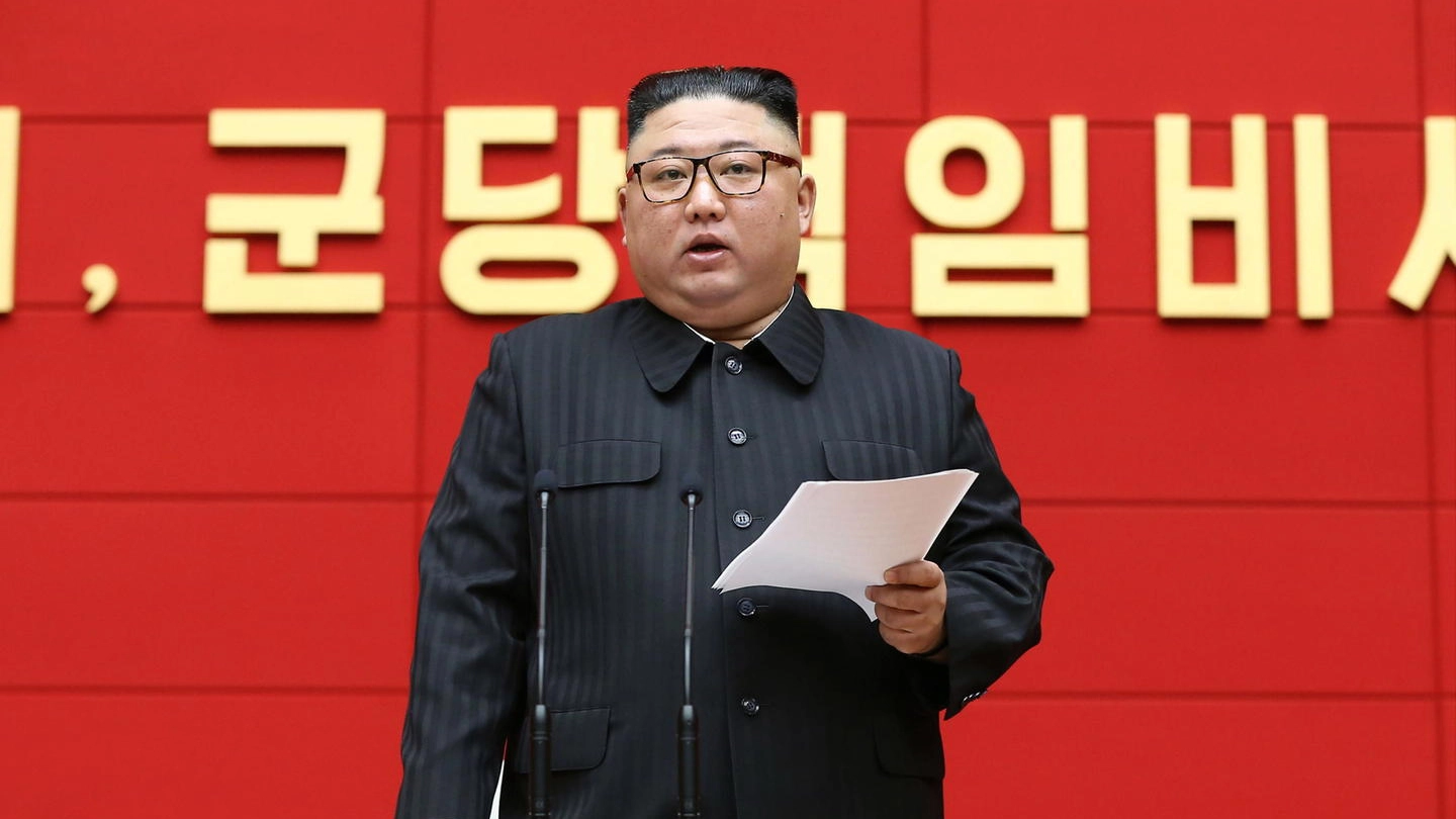 Kim Jong-un leader della Corea del Nord, qui il 3 marzo (Ansa)