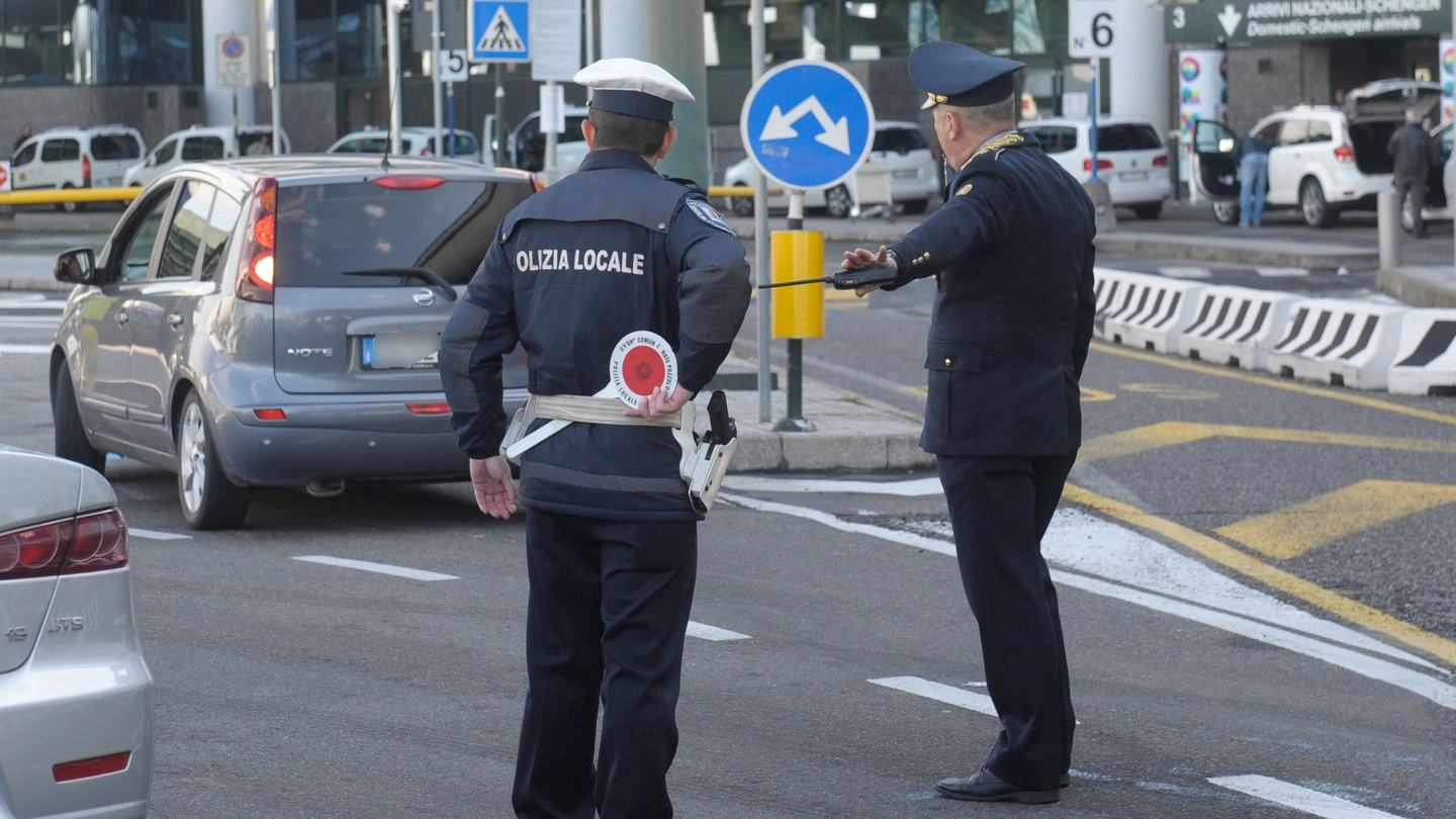 Polizia locale a Malpensa