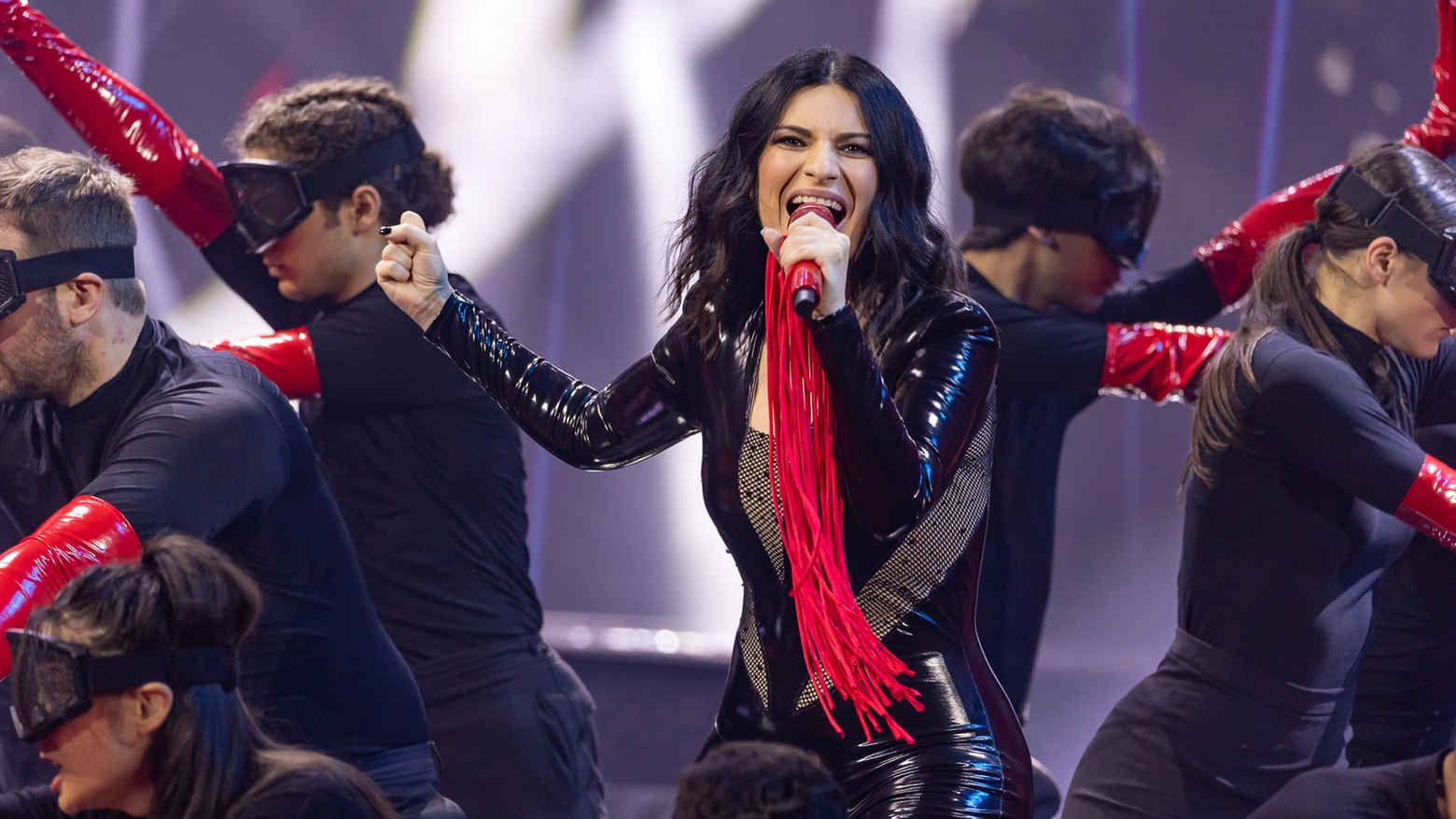 Laura Pausini alla finale Eurovision 2022 