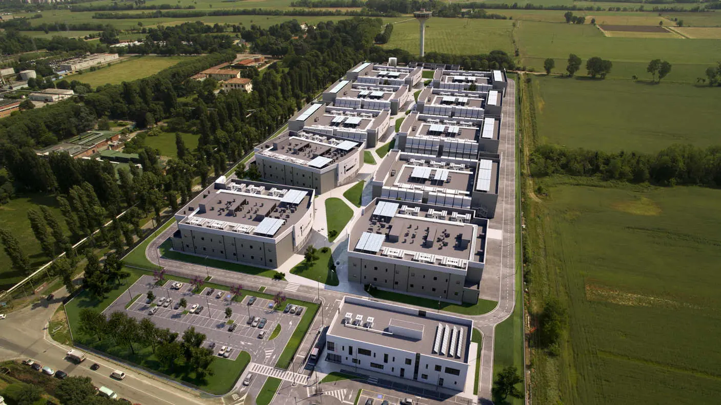 Una veduta del Data center aperto nel 2013 dal gruppo francese Data4 a Cornaredo Una veduta del Data center aperto nel 2013 dal gruppo francese Data4 a Cornaredo