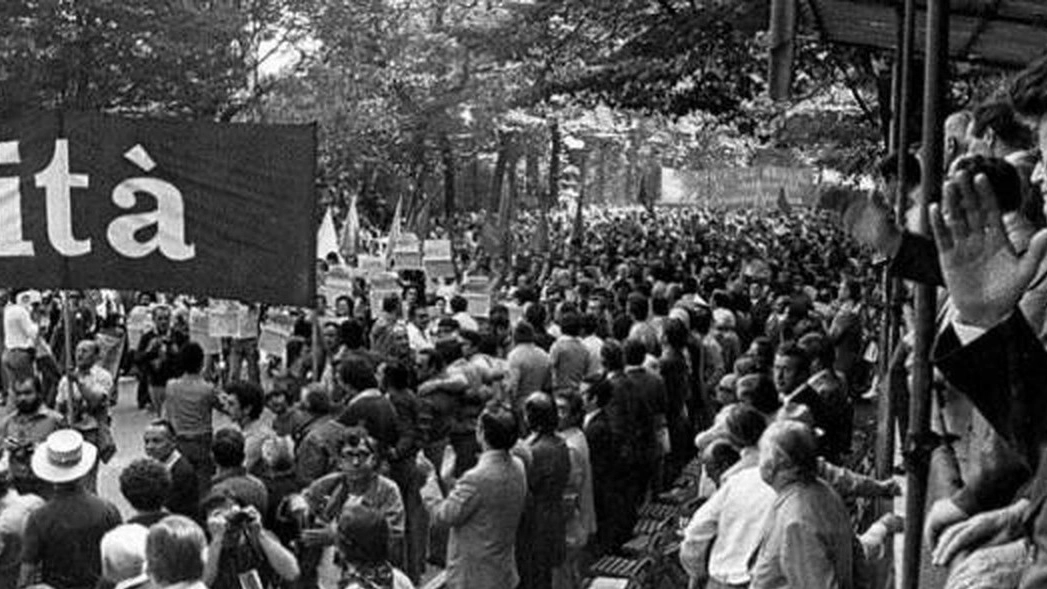 Enrico Berlinguer alla Festa dell'Unità