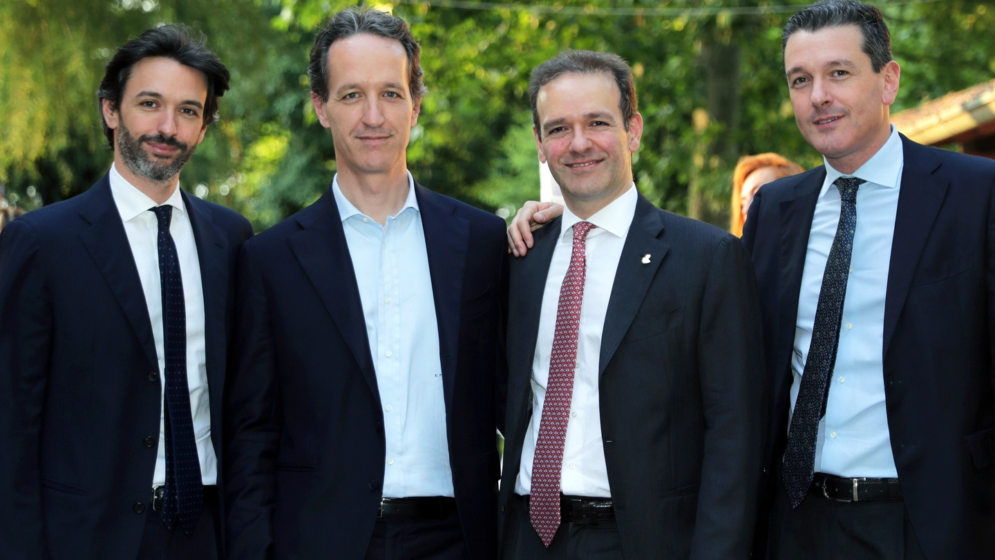 I fratelli Preve. Da sinistra: Eugenio, Emanuele, Riccardo e Carlo