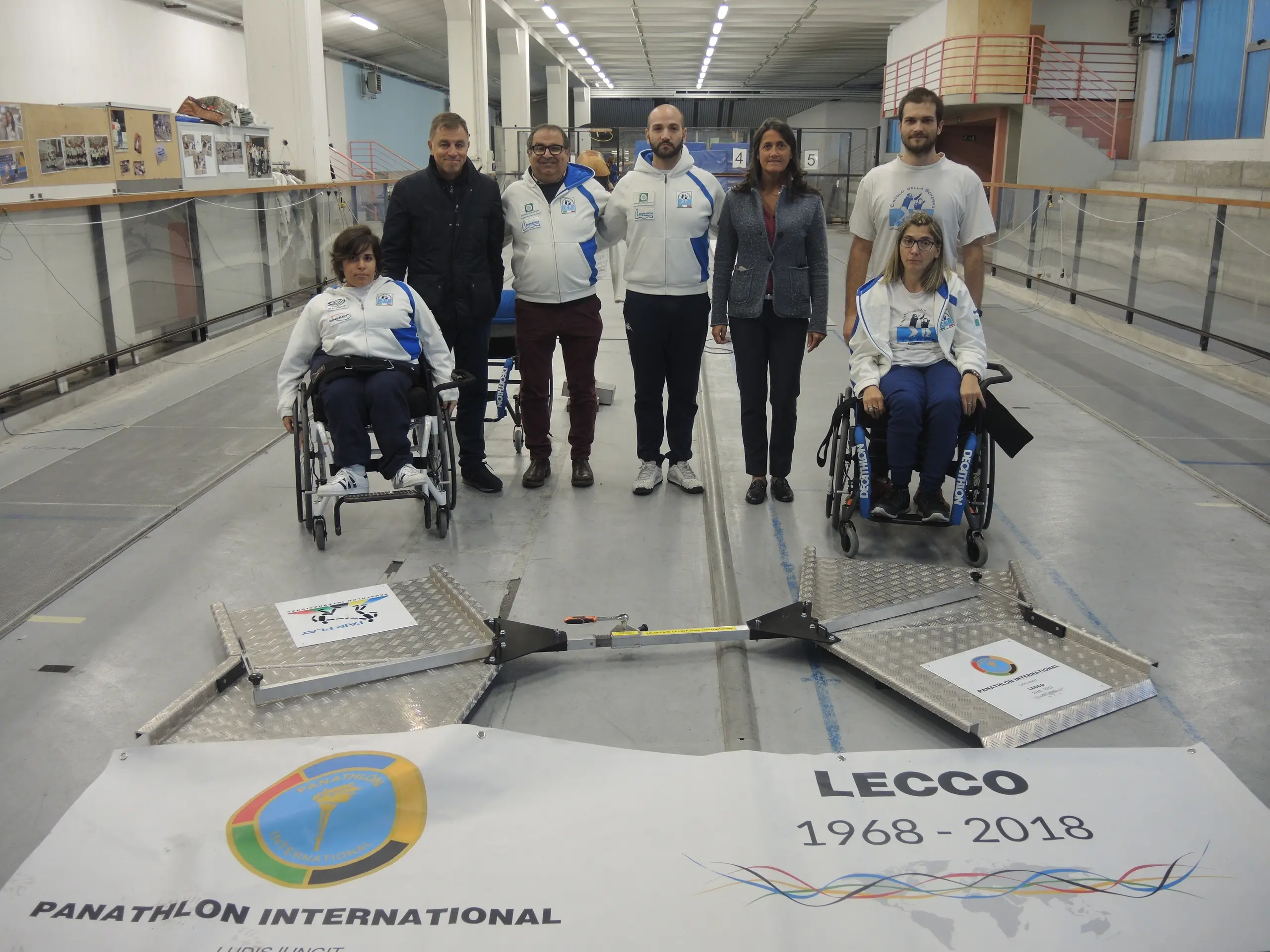 Lecco, una nuova pedana per gli atleti paralimpici di scherma