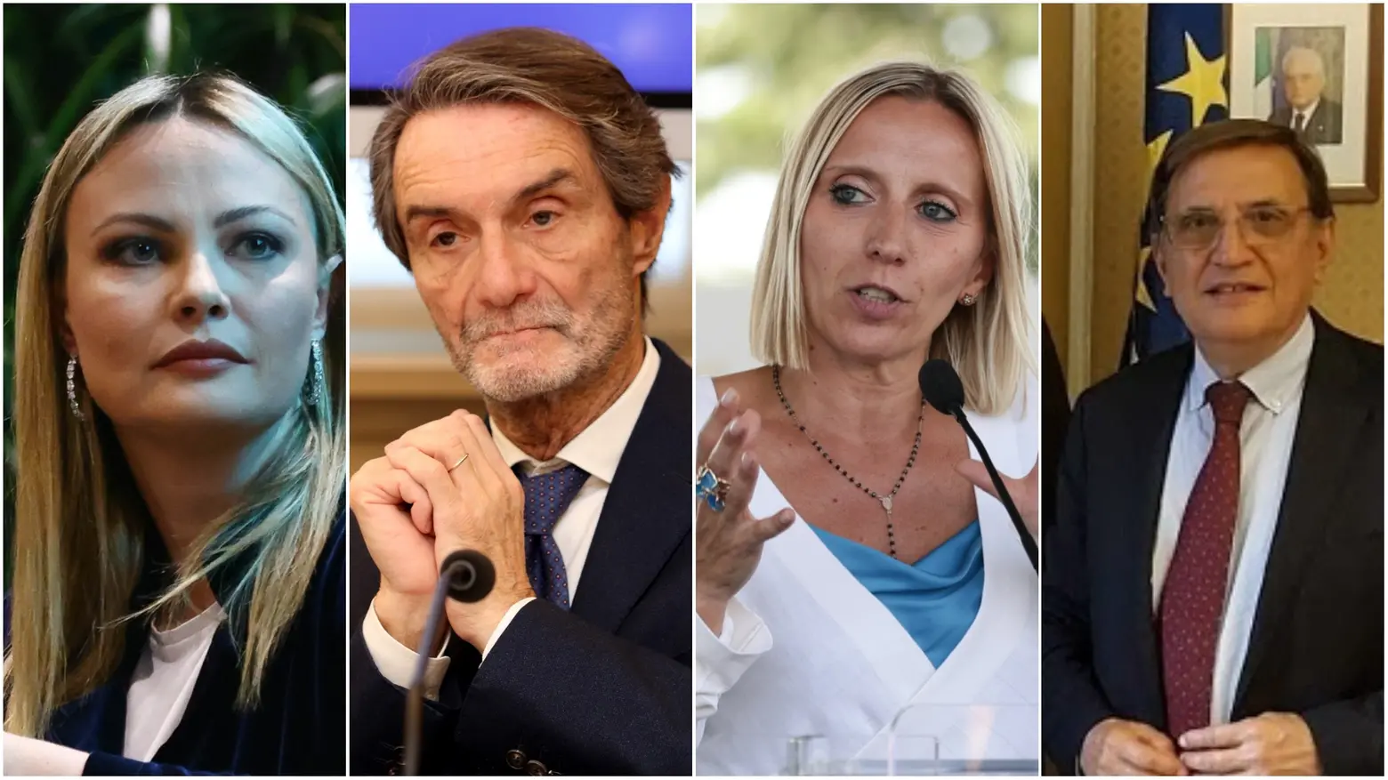 Simona Tironi, Claudia Terzi, Attilio Fontana, Romano La Russa