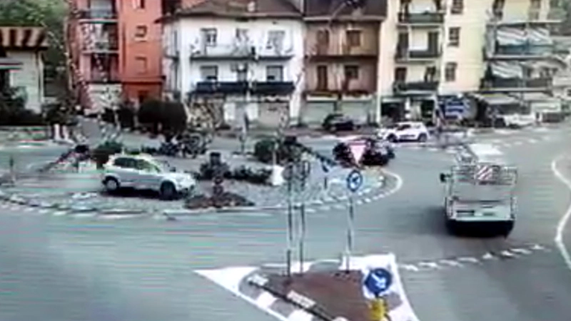Un fotogramma del video dell'incidente mortale