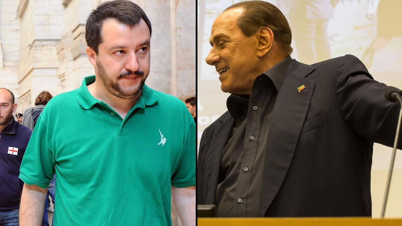 Matteo Salvini e Silvio Berlusconi