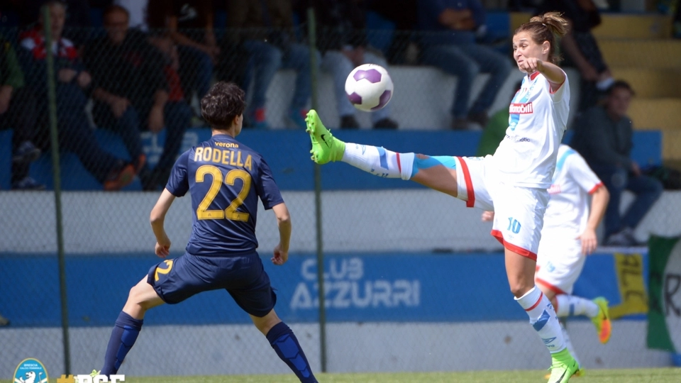 Cristiana Girelli ha siglato l'1-0 che ha messo le ali al Brescia