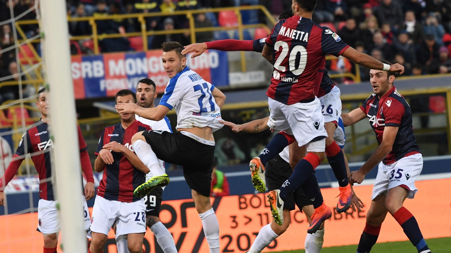 Bologna-Atalanta, gol di Kurtic