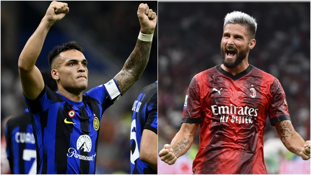 Lautaro Martinez e Olivier Giroud Lautaro Martinez e Olivier Giroud
