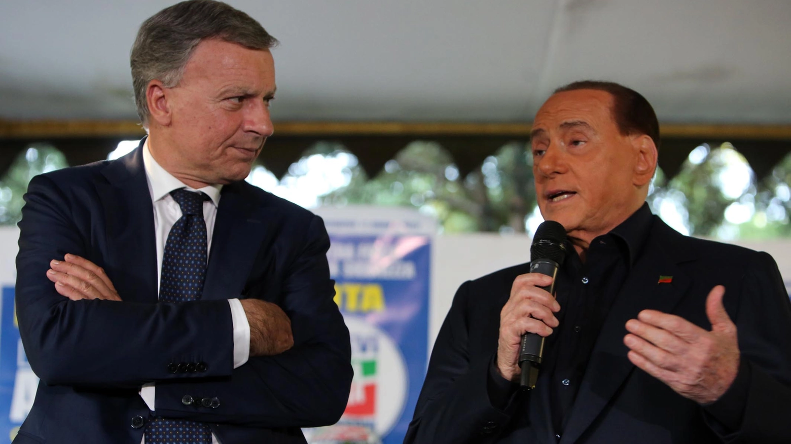 Berlusconi con Dario Allevi