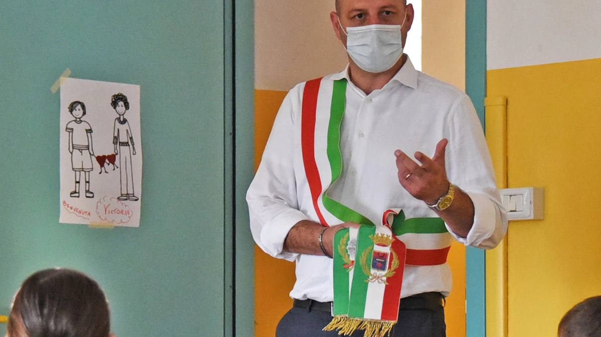 Il sindaco Camillo Bertocchi agli auguri per l’inizio dell'anno scolastico
