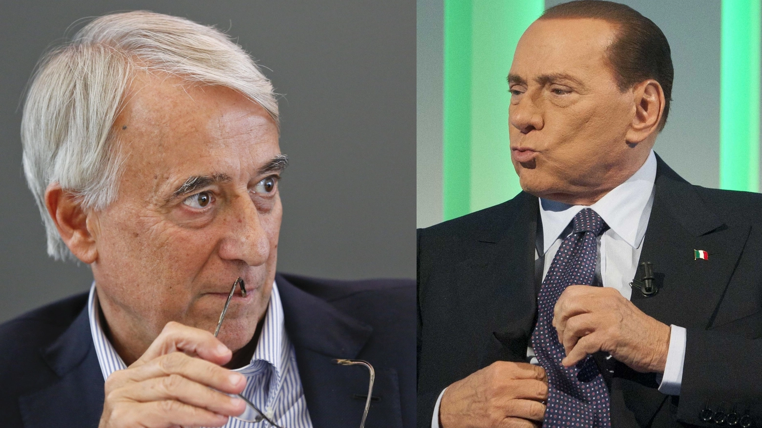 Giuliano Pisapia e Silvio Berlusconi