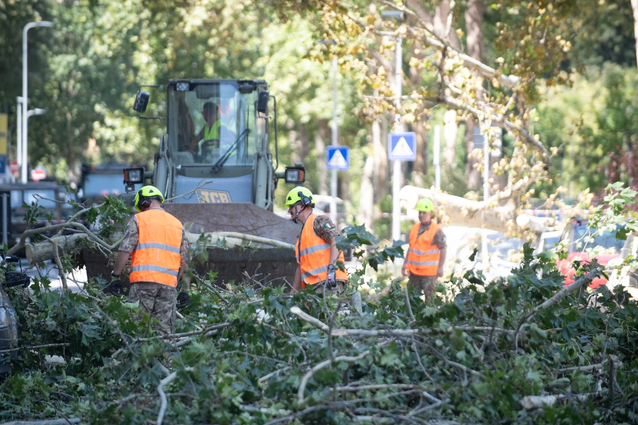 L'intervento dell'esercito in viale Argonne