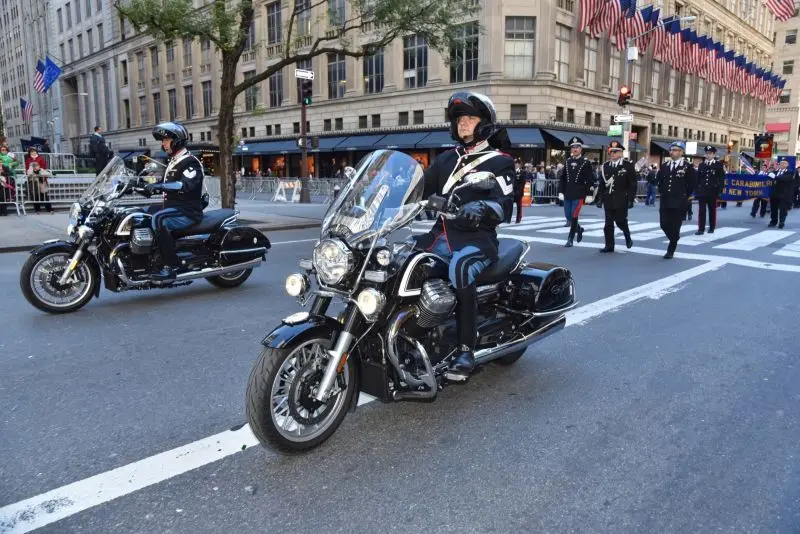 La Guzzi al Columbus day di New York
