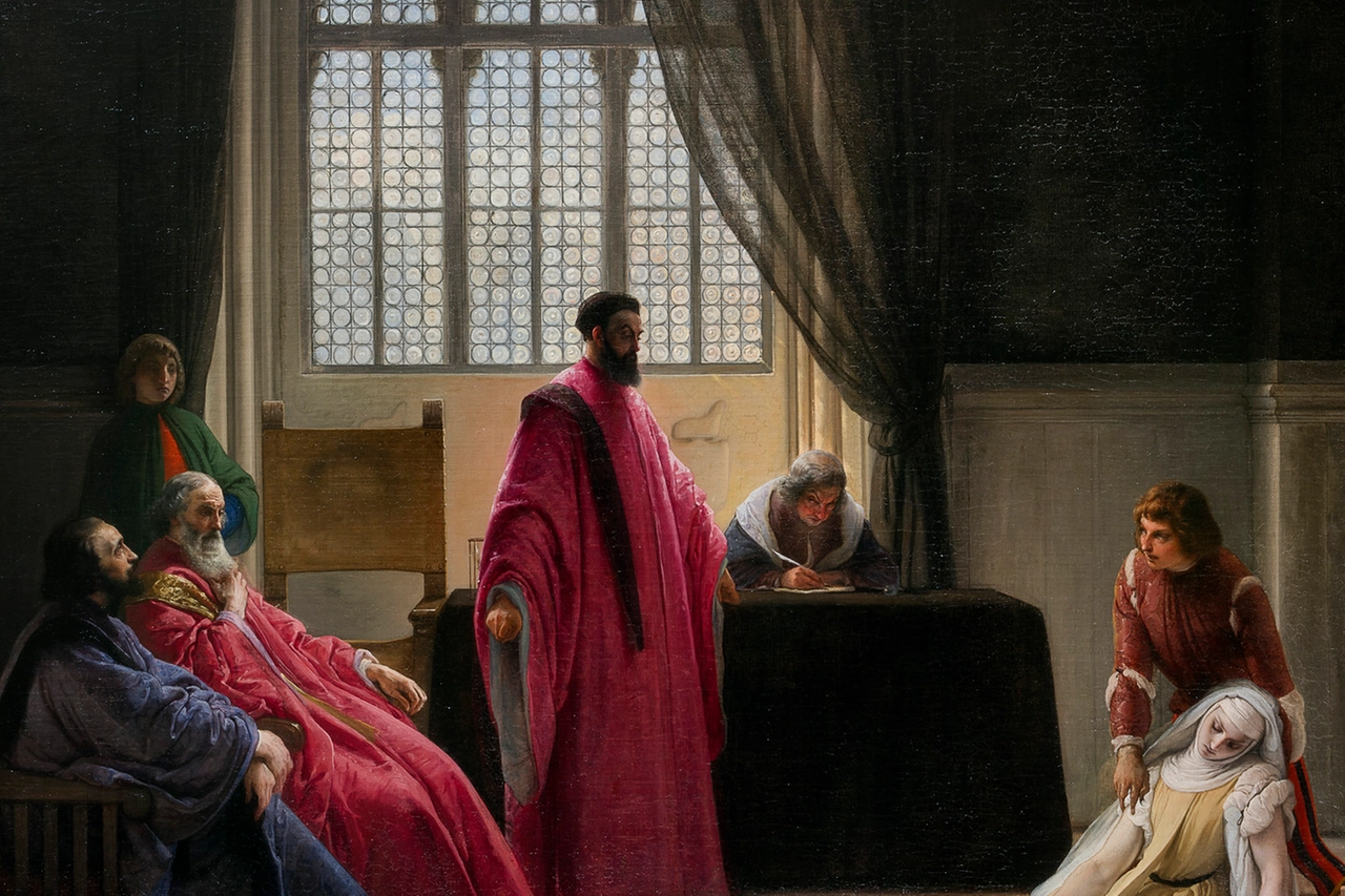Il capolavoro di Hayez 'Valenza Gradenigo davanti agli inquisitori'