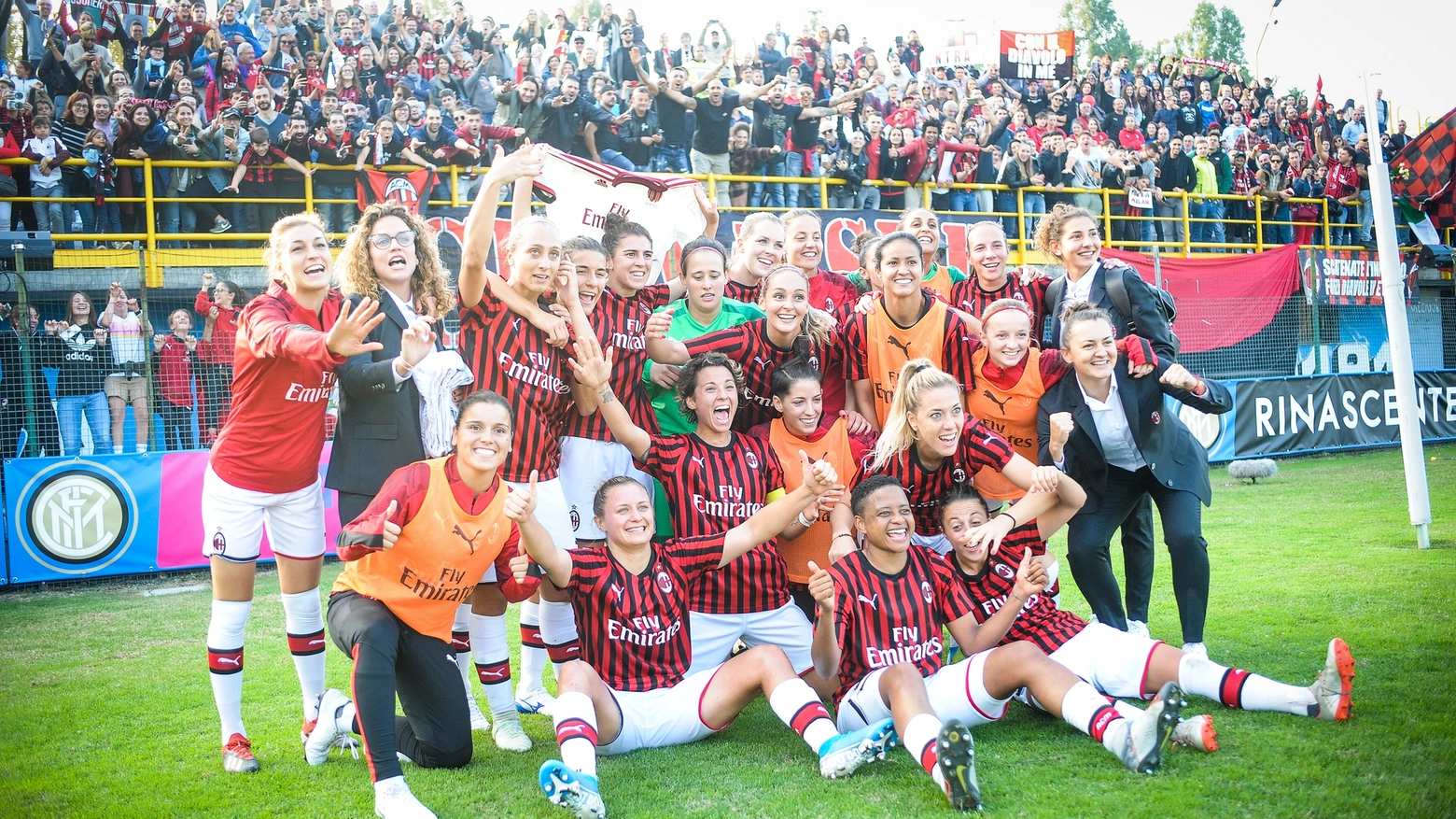 Calcio femminile: il primo storico derby è del Milan