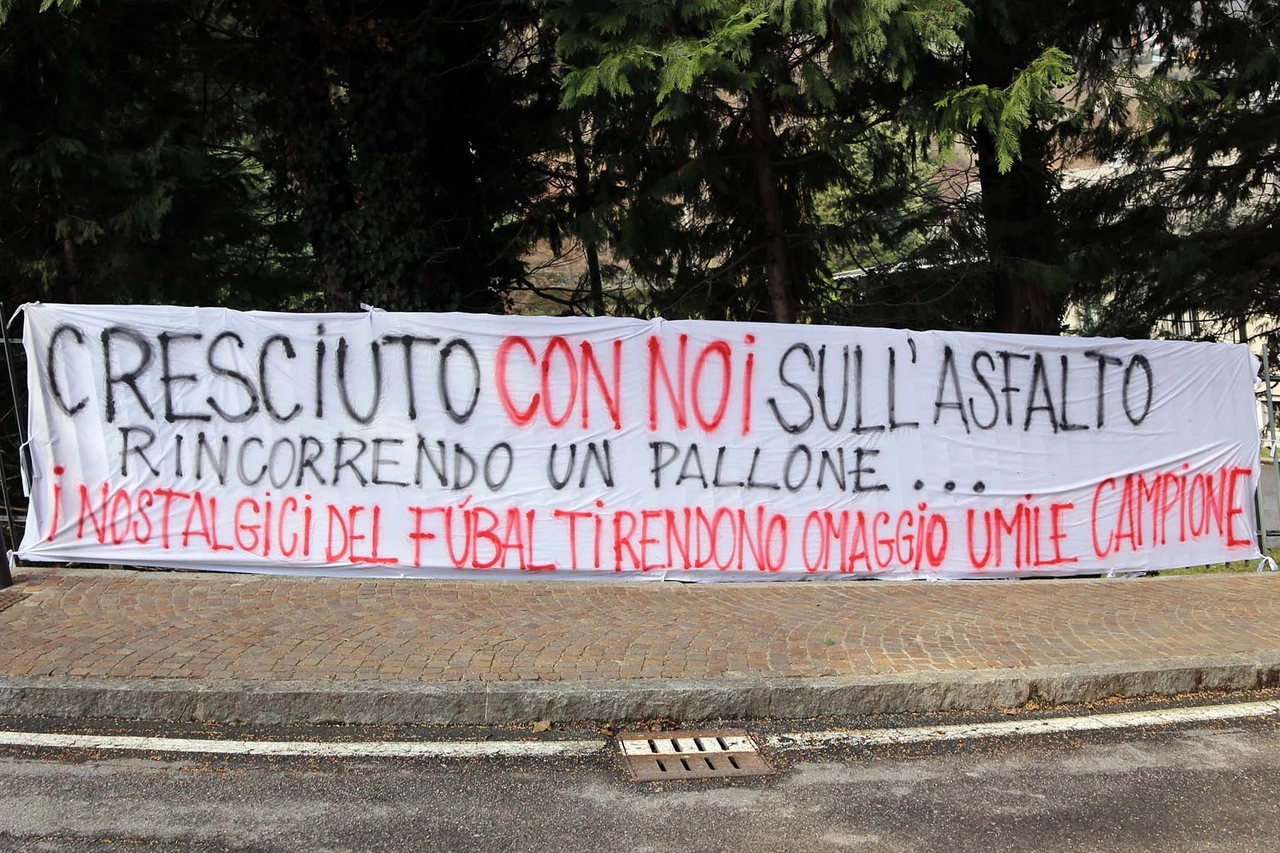 San Pellegrino, striscione per Davide Astori