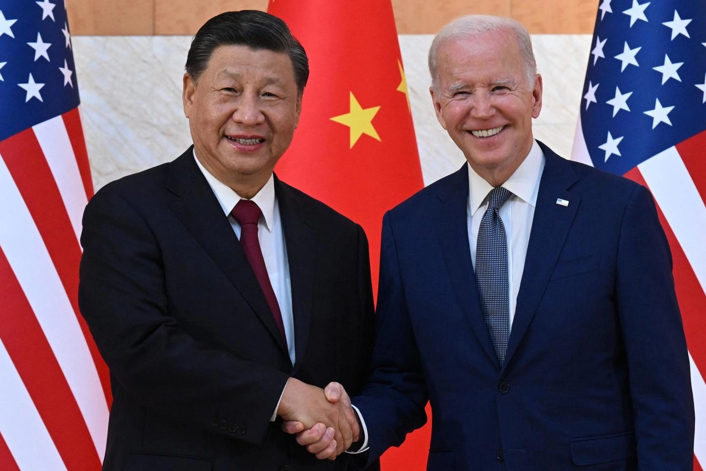 Joe Biden e Xi Jinping si sono incontrati al G20 di Bali (Afp)