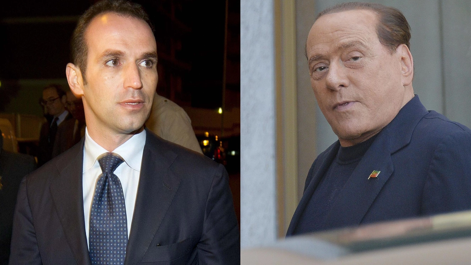 Silvio Berlusconi (destra) e Gianpaolo Tarantini (Ansa)
