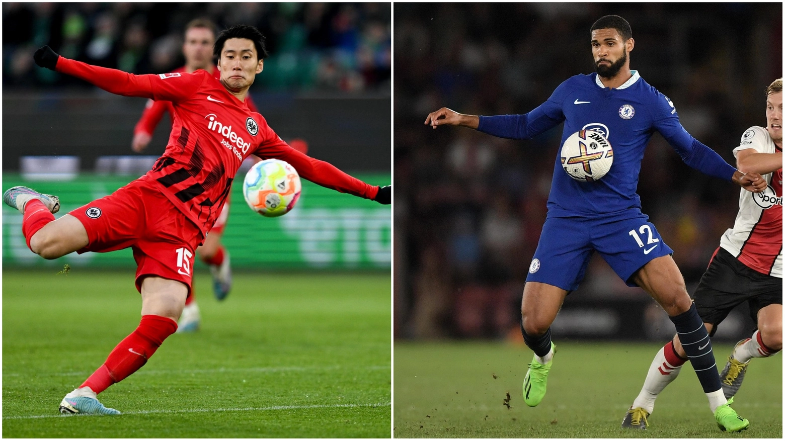 Daichi Kamada e Ruben Loftus-Cheek Daichi Kamada e Ruben Loftus-Cheek
