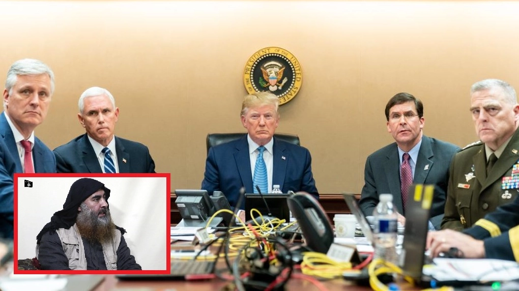 Casa Bianca: Trump nella Situation Room assiste al blitz contro al Baghdadi (Ansa/Twitter)