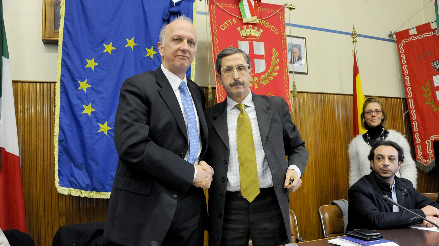 Il sindaco Filippo Errante e il dirigente scolastico regionale Marco Bussetti