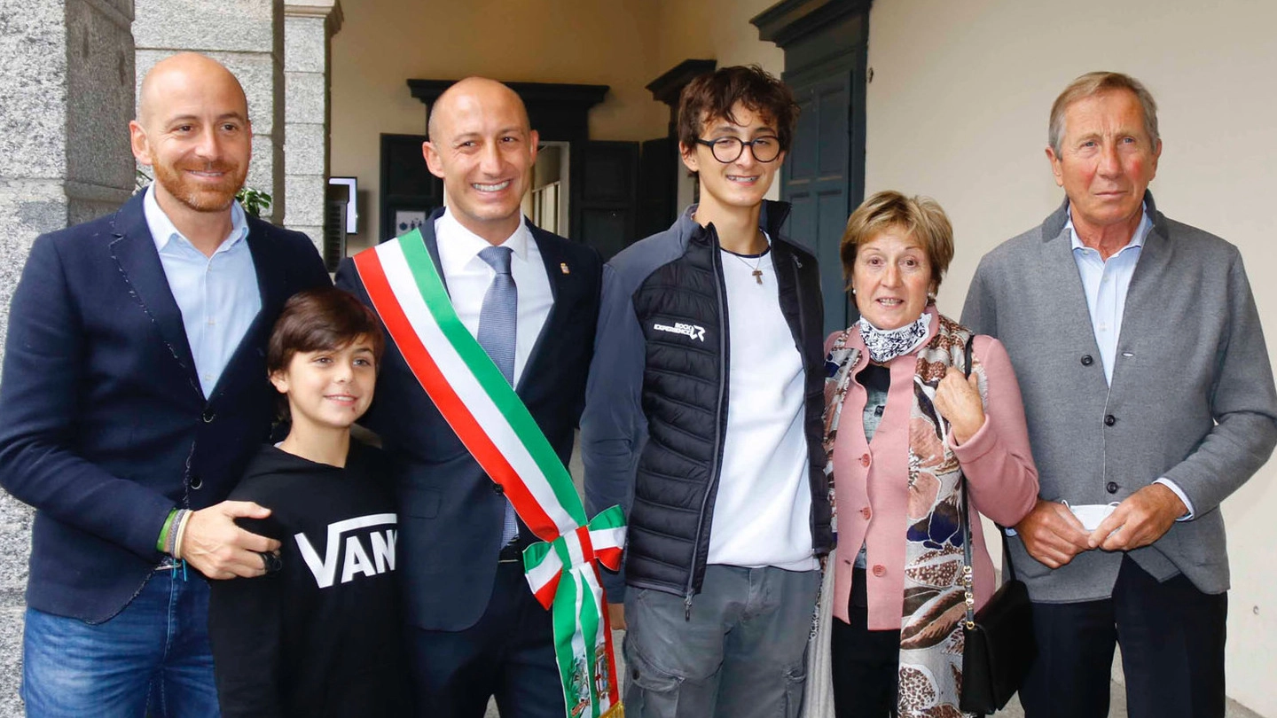 Mauro Gattinoni  con i familiari