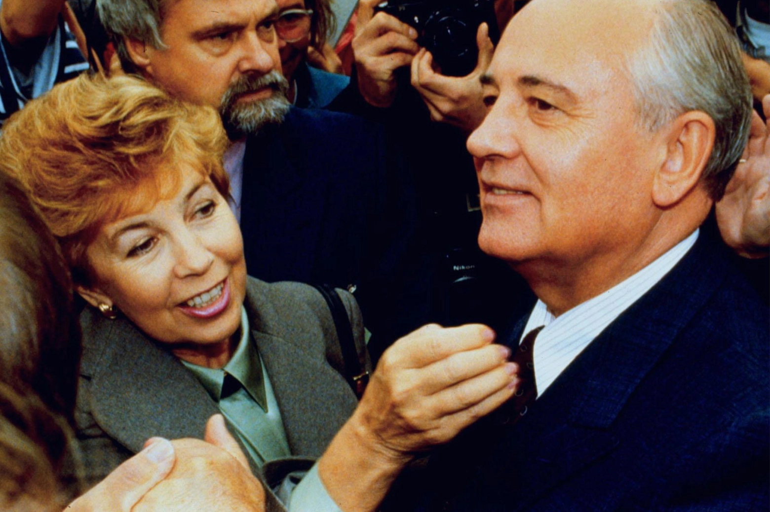 Gorbaciov con la moglie Raissa