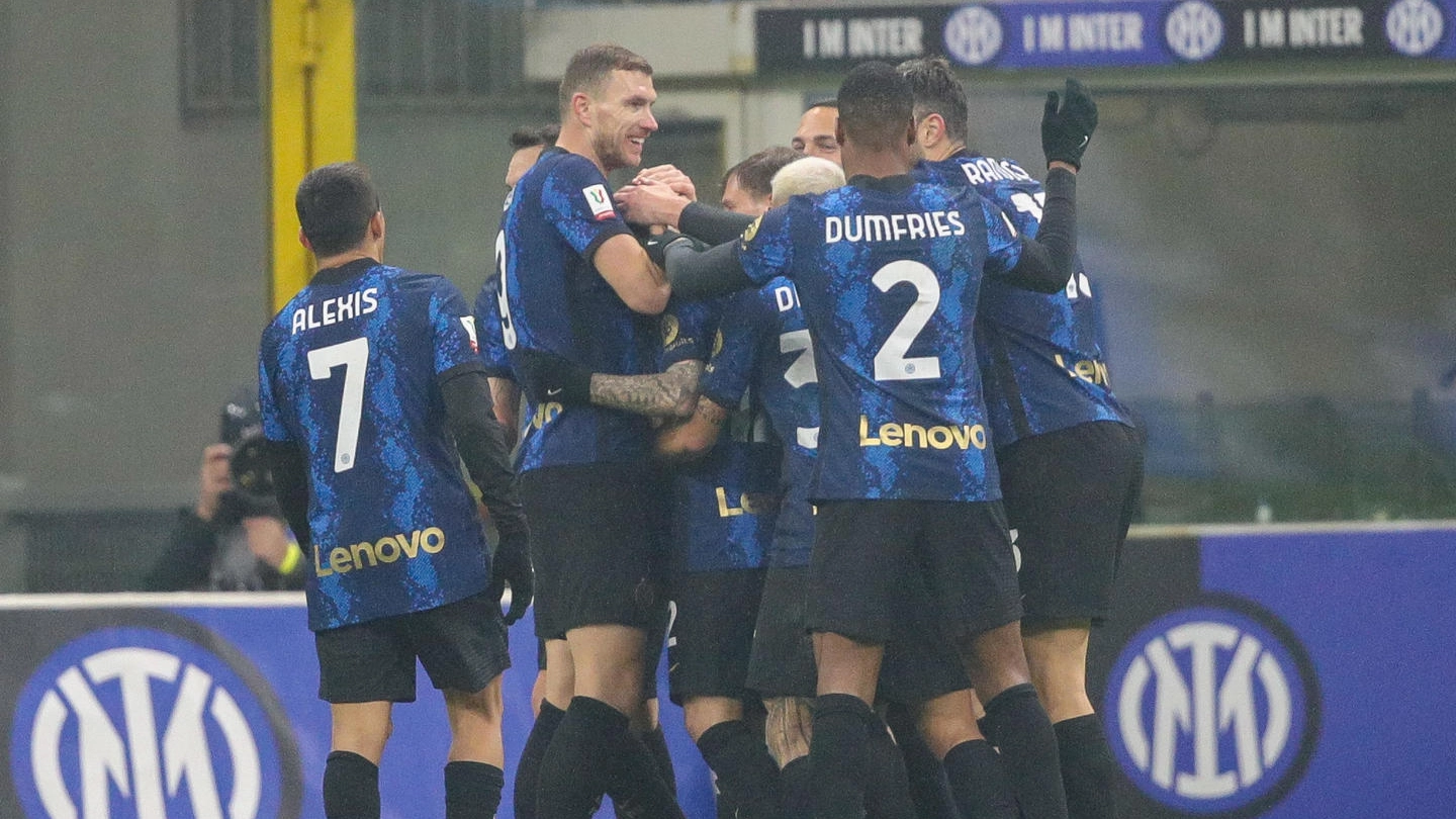 Un momento della partita tra Inter ed Empoli