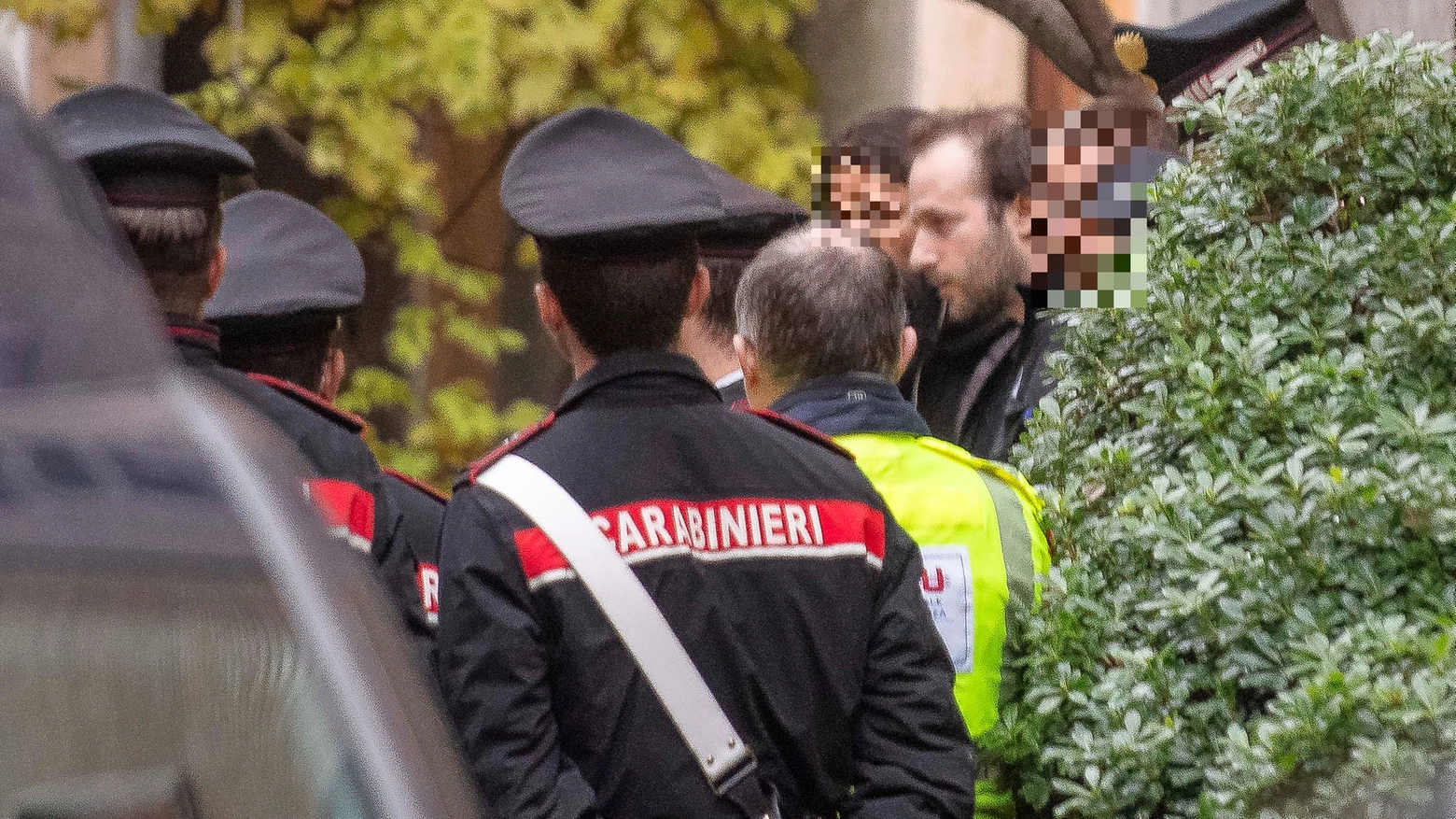 Guido Pozzolini Gobbi Rancilio, 35 anni, accompagnato dai carabinieri in ospedale dopo il ritrovamento del cadavere della madre Fiorenza Rancilio