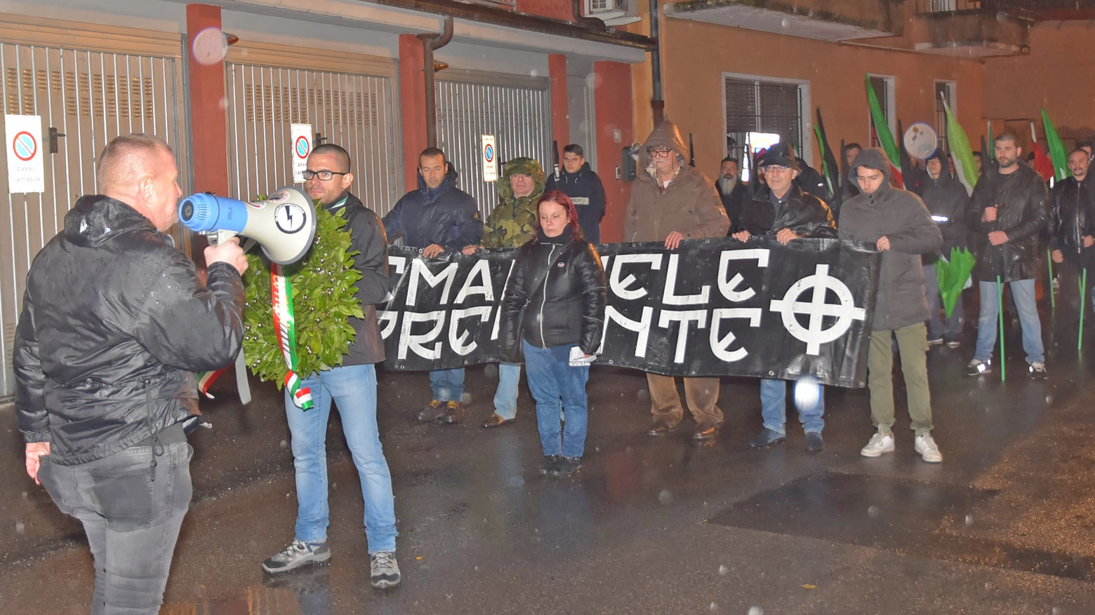 Manifestazione estrema destra a Pavia