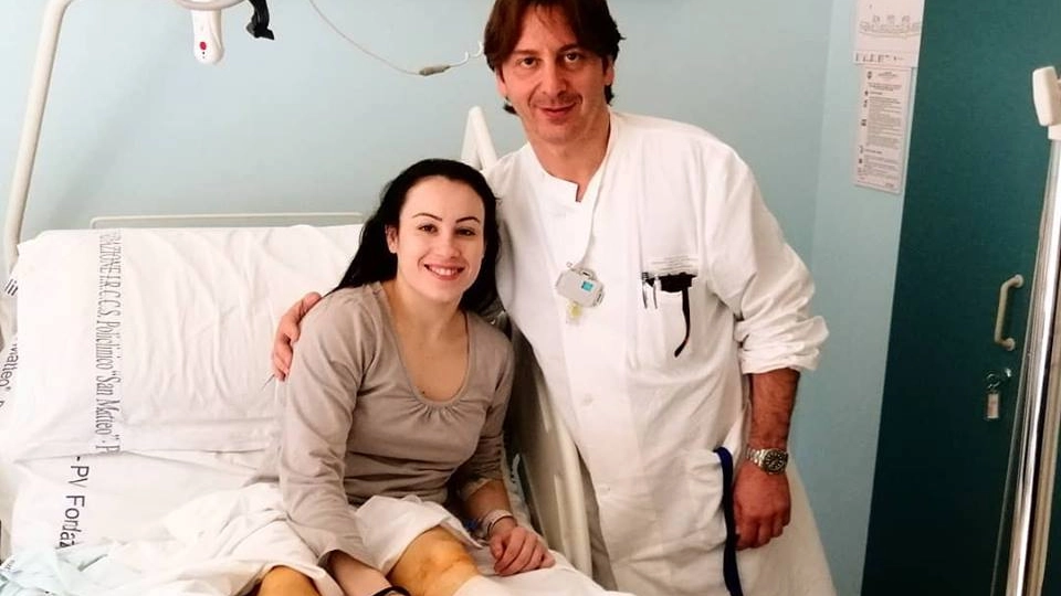 Vanessa Ferrari dopo l'operazione alle caviglie (Foto Facebook)