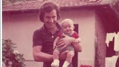 Giorgio Bazzega col padre