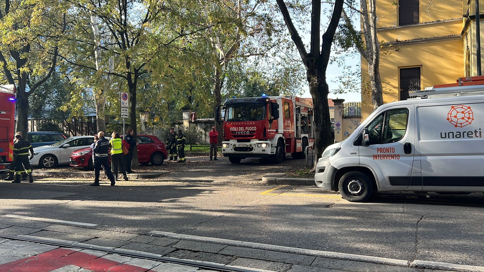 Milano, principio di incendio al Comando di zona 3 della polizia locale