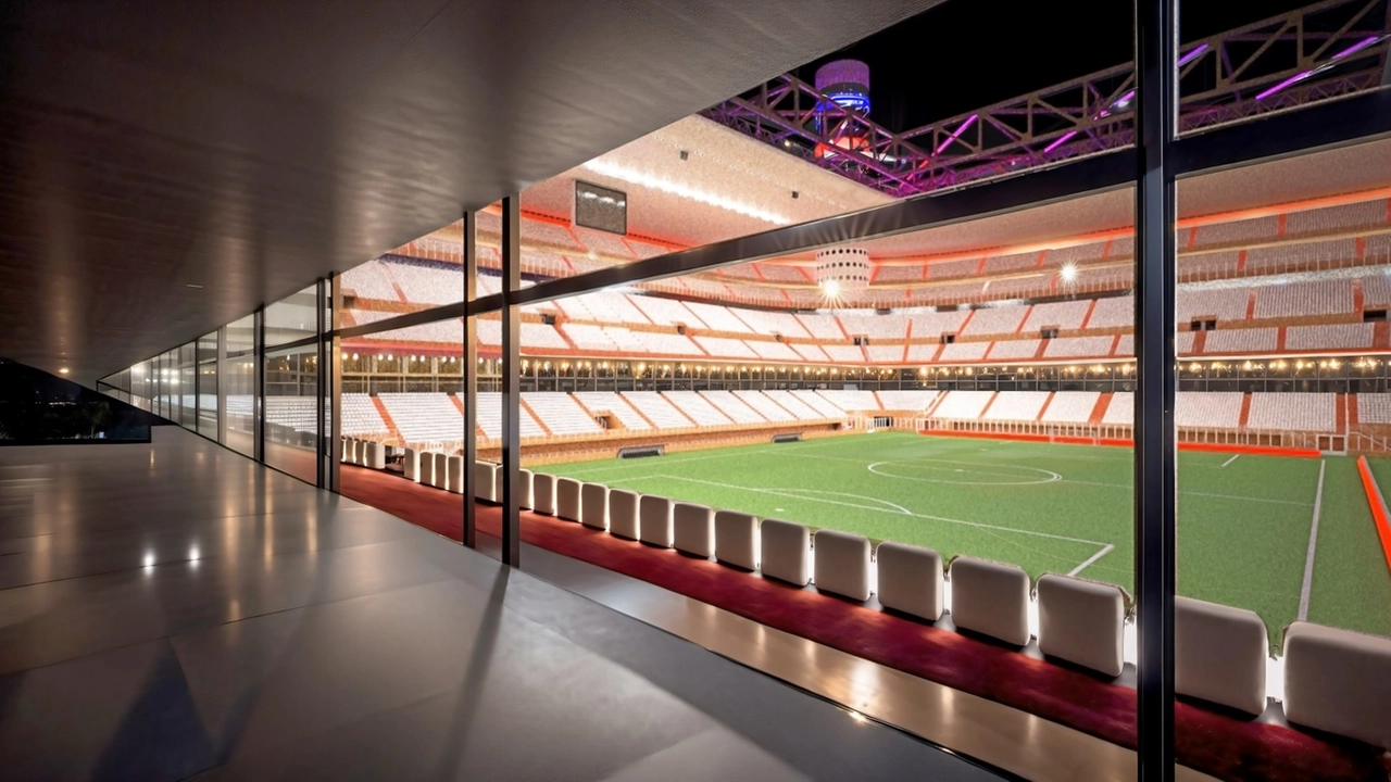 Visuale del campo e dello stadio dal nuovo quarto anello