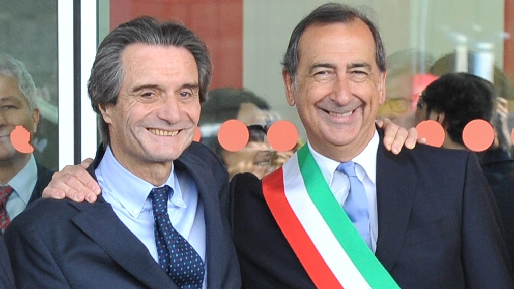 Attilio Fontana, presidente della Regione e Giuseppe Sala, sindaco di Milano