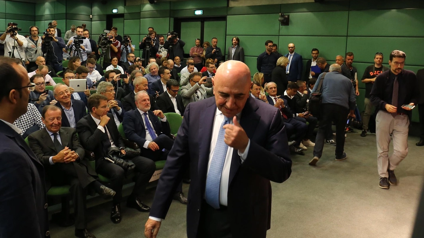Adriano Galliani alla presentazione del closing del Calcio Monza